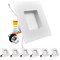 Luxrite 5"/6" Square LED Recessed Can Lights 5 CCT 2700K-5000K 12.5W (90W Equivalent) 1100LM Dimmable 6-Pack LR23789-6PK - alternate 1